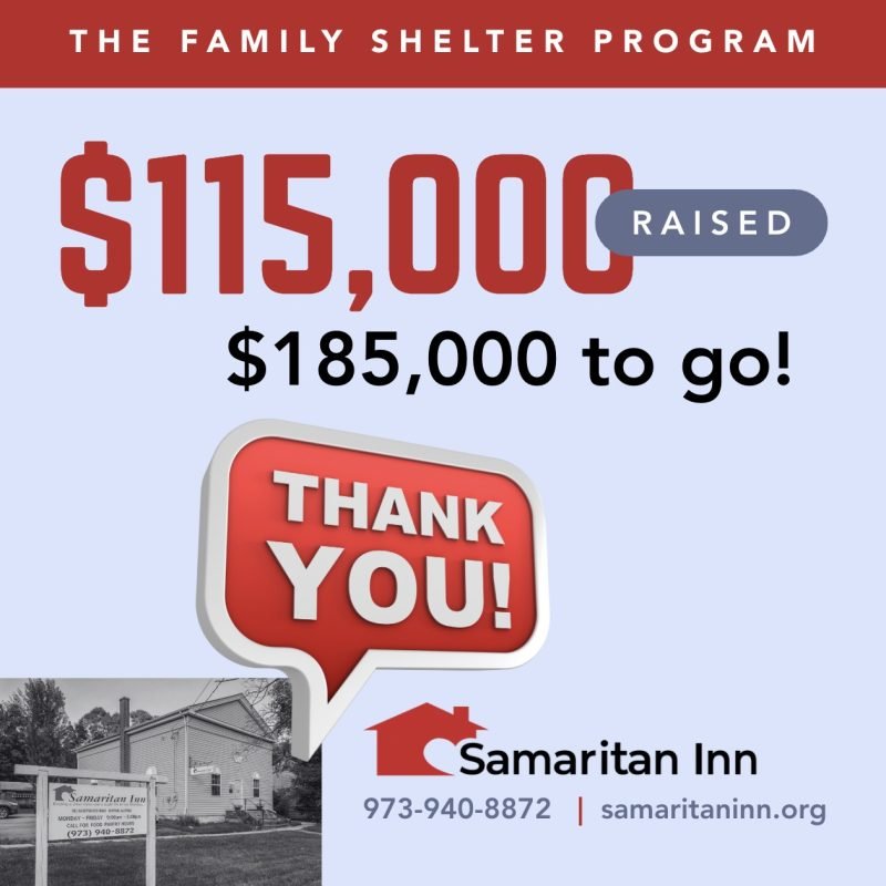 Samaritan Inn has raised $115,000